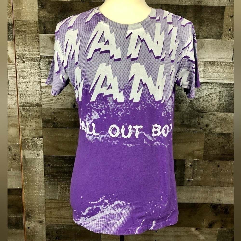 Fallout Boy Men’s or Women’s Mania Band Tshirt, Large (Manhead)